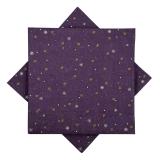 Serviett Småhjerter lilla