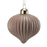 Julekule onion rille rosa