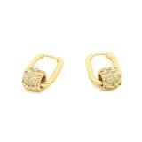 Ovale øreringer, glitrende, G