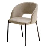 Stol Leo mørk beige