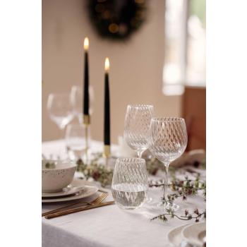 Glass Valerie på juledekt bord