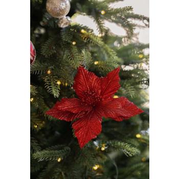 Blomst på klype rød på juletre