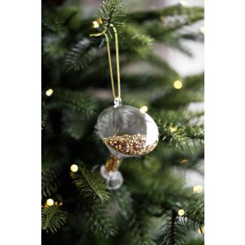 Julekule champagneglass