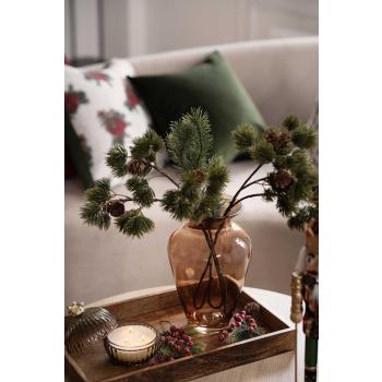 Gren furu i vase på lysfat