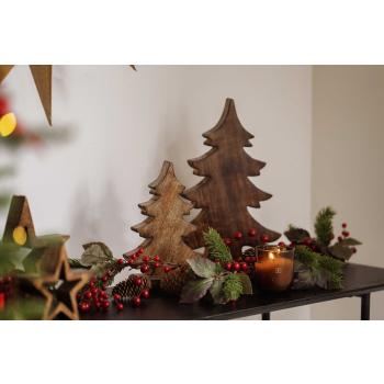 Girlander med kongle og røde bær med dekortre maja