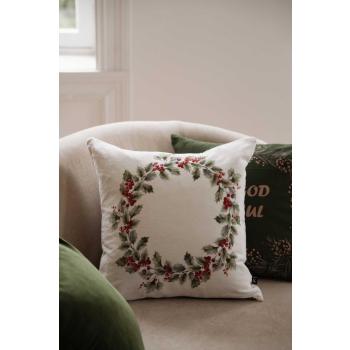 Putetrekk velur Julekrans med grønn pute