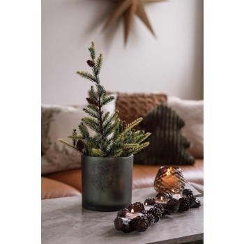 Juletre 46 cm i lysholder skog