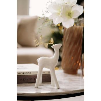 Hjort Hvit på sofabord med vase