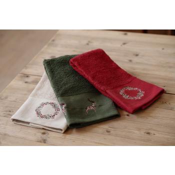 Gjestehåndkler med broderte motiv