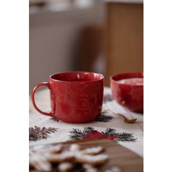 Christmas Reindeer kopp rød på frokostbord