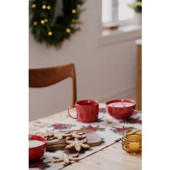 Christmas Reindeer servise på dekt frokostbord