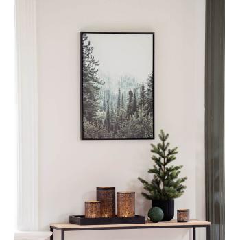 Julekule glitter perle grønn liggende som pynt på hylle naima