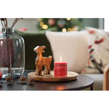 Lysfat mangotre dia. 27cm på stuebord