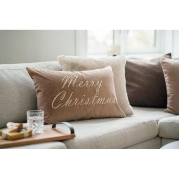 Putetrekk Merry Christmas i sofa med andre putetrekk