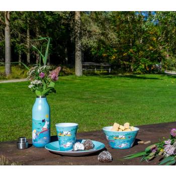 Lyseblå mummi servise