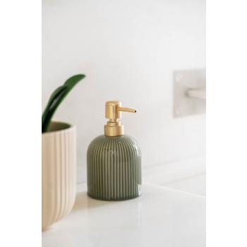 Såpepumpe Eira i en grønn farge på baderom