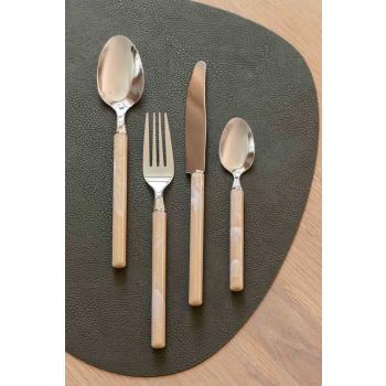 Spisebrikke jenny grønn med bestikk