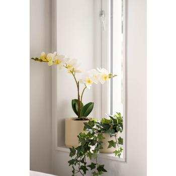 beige blomsterpotter