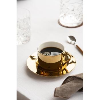 cafesett luksus med kaffe på dekket bord