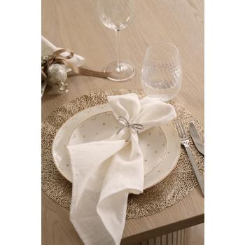 Kuvert med servise stjernehimmel og dekkebrikke golden