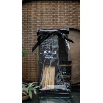 Gavesett med pasta og pesto fra Halvor Bakke