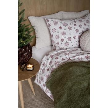 Sengesett Flanell Stars med teddy puter og pledd