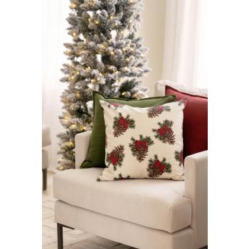 Putetrekk Herringbone i bakgrunnen