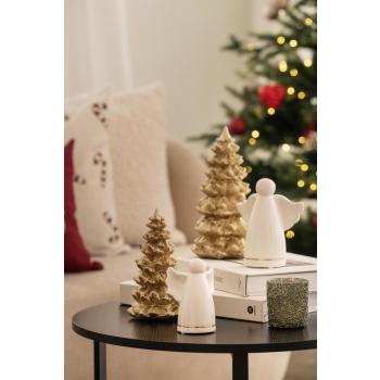 Engler i porselen og dekortre på sofabord