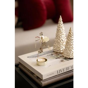 Nærbilde av englespill snøkrystall