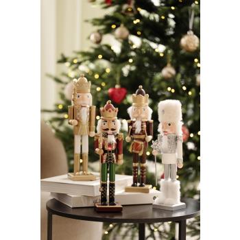 Samlebilde av nøtteknekkere på sofabord