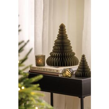 Papirtre grønn i to størrelser på sidebord