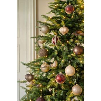 Julekule Stripe i juletre med andre matchende julekuler