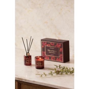 Gavesett Ode to Nature Luxury Cashmere på kjøkkenbenk