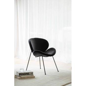 Loungestol Konrad velur sort i stue