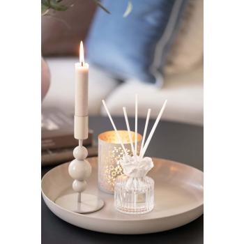 Romduft Blomst på lysfat med lysestake bubble og lykt vår