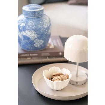 Lysfat melina med bordlampe napoli og skål alice