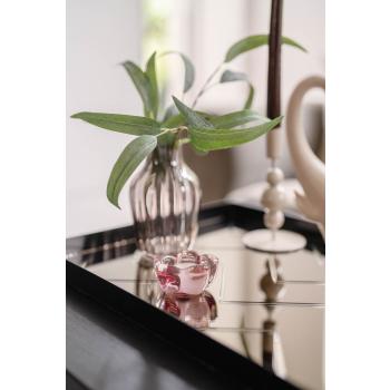 Telysholder Blomst på lysfat med vase og annen dekor