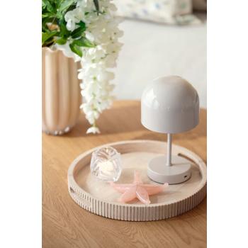 Lysfat rille med bordlampe napoli, telsysholder vanje og dekorfigur sjøstjerne