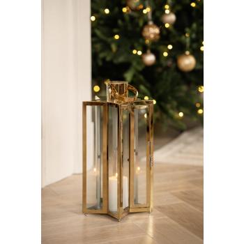 Lyslykt stjerne stående på gulv