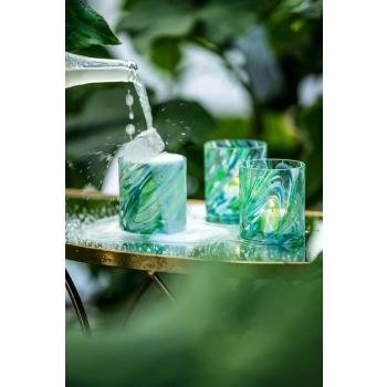 Grønt swirl glass