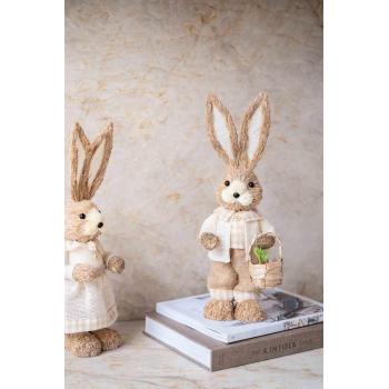 Hare natur gutt på kjøkkenbenk