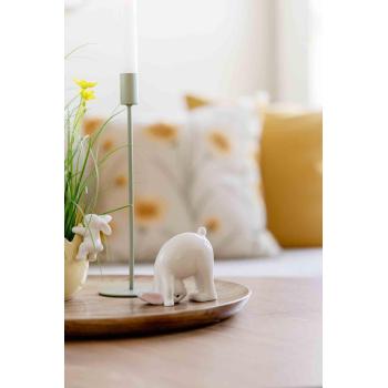 Dekor kanin Hopp på lysfat mangotre med lysestake melina