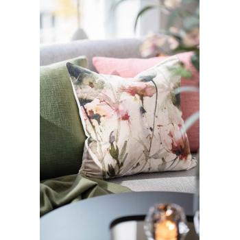 Putetrekk med blomstermotiv, flora