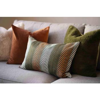 Putetrekk Faux fur i putekombinasjon