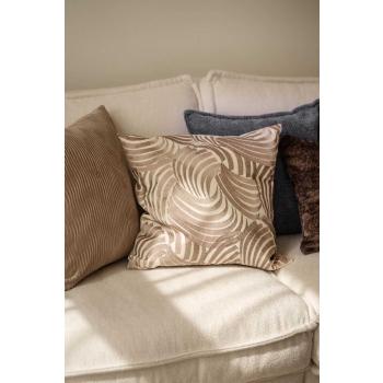 Putetrekk Aria satt sammen med pute i beige og blå