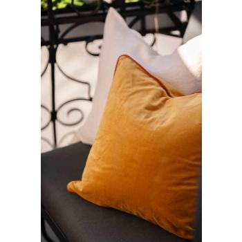 Putetrekk daisy hvit og piper oker i utesofa