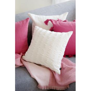 Mykt putetrekk i bomull og krepp