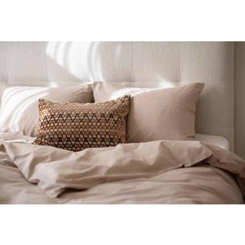 Sengesett i beige flanell