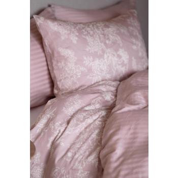 Sengesett Amalia og Adele Sateng rosa i seng