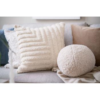 Rund pute i sofakrok